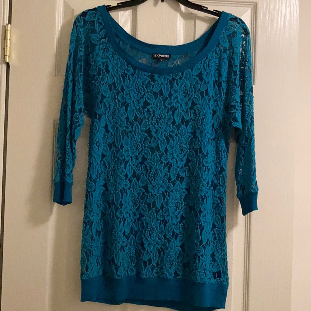Express Women’s Lace 3/4 Sleeved Top (size S)